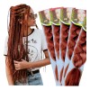5 Extensiones 100% Kanekalon Premium Trenzas Africanas