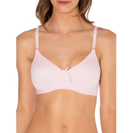Fruit of the Loom Women's Lightly Lined Wire-Free Bra, Bittersweet Pink, 38B
