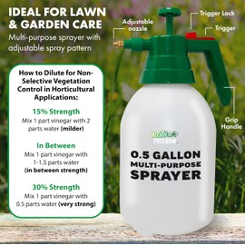 Nature's Freedom 45% Concentrated Vinegar, 1 Gallon with Garden Pump Sprayer
