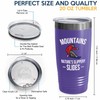 Snowboarding Purple Edition Viking Tumbler 20oz - Mountains - Ski