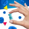 Sour Gummy Bears Candy (1 Pound Bag) Blue Raspberry Flavor,