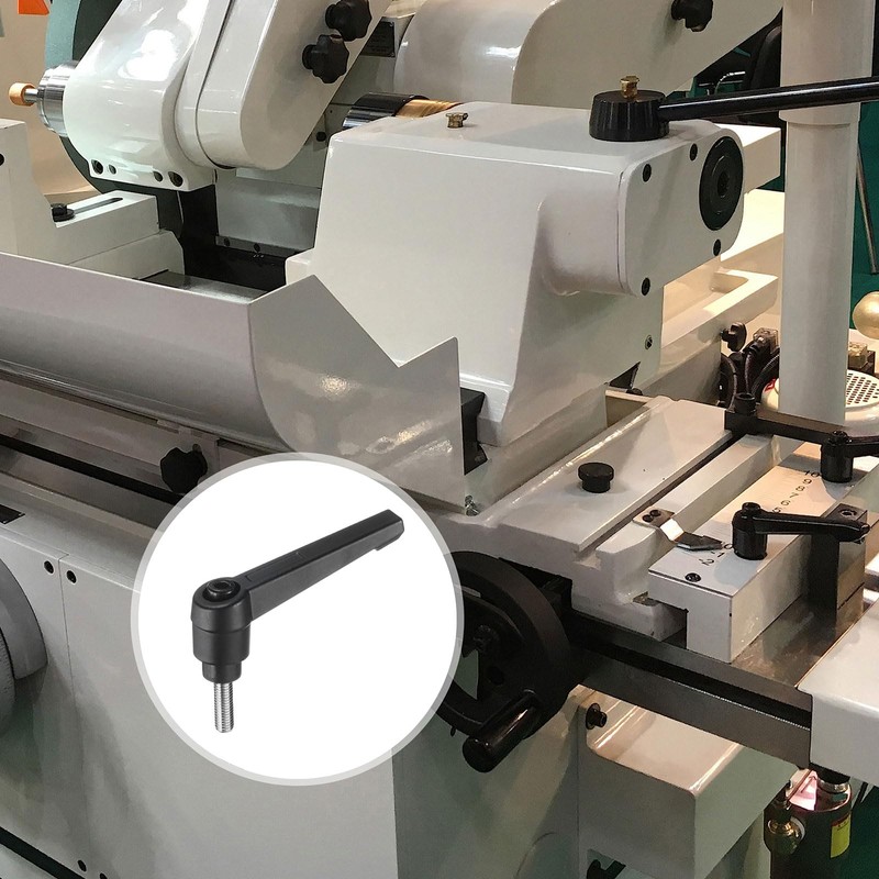 sourcing map 2pcs Adjustable Clamping Lever Handle M5 x 15mm