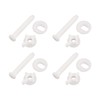 VGOL 4 Sets Toilet Seat Fixing Screws Set Universal Replacement