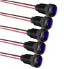 Gebildet LED Plastic Indicator Light, AC/DC 12-24 V, Mounting Hole
