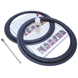 ESS 12" Speaker Foam Surround Edge Repair Kit - 2 Speaker Kit - Compatible with ESS 412T, AMT-1, AMT-1A, AMT-1B, AMT-1C, AMT-1D, AMT1A, AMT1B, AMT1C, AMT1D, AMT Monitor, AMT-5, AMT5, AMT-6, Many More