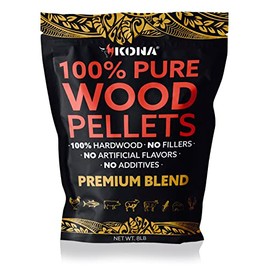 Kona Premium Blend Smoker Pellets, Intended for Ninja Woodfire Outdoor Grill, 8 lb Resealable Bags