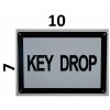BUILDINGSIGNS.COM Key Drop Sign (White, Rust Free , 7x10)--REF24-1