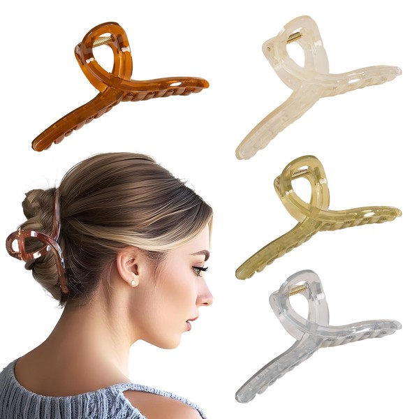 Claw Clips, Hair Claws Clip, Non-Slip Strong Hold Elegant Earthy