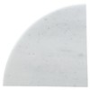 Jusmioke White Marble Corner Shower Shelf, 9 Inch Stone Corner