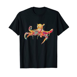Watercolour Octopus: Pacific Ocean Sea Life T-Shirt T-Shirt, black