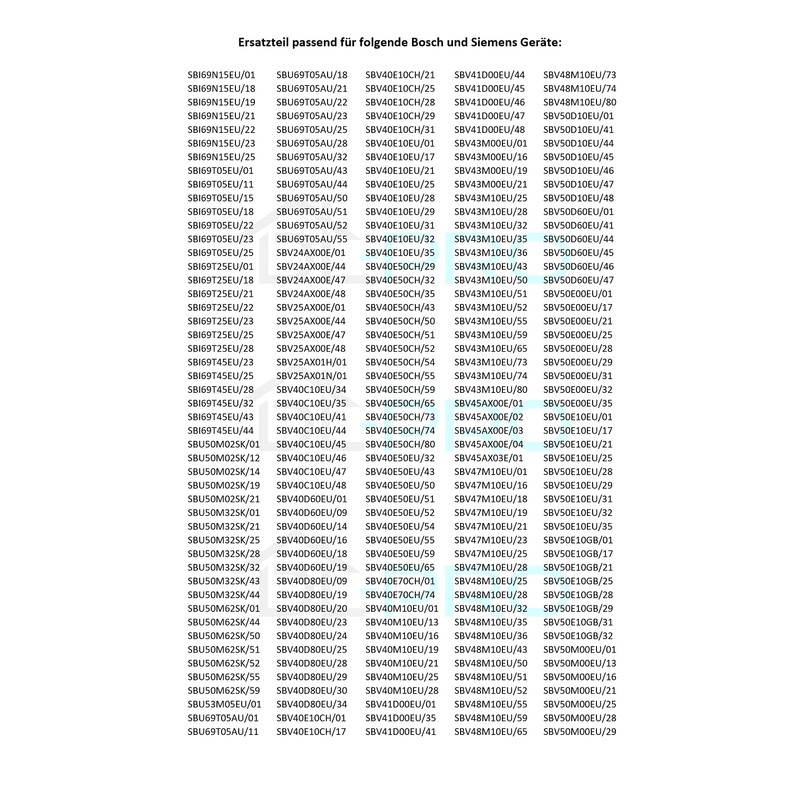 DL-pro Bearing Brackets Set for Spiked Rows for Bosch Siemens