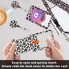 Card Holder ID Vertical, Fashionable Sliding ID Cover, 2 Leopard