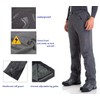 clothin Men's Snow Pant Fleece Lined Ski/Winter Pants-Waterproof(US L,Gray)