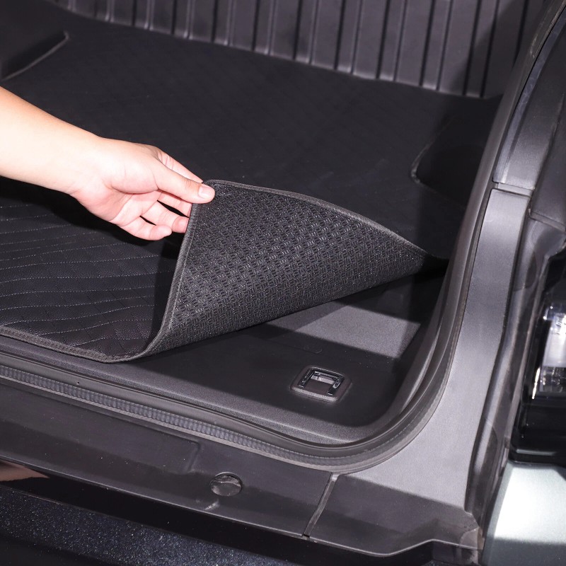 Unbranded Black Front Trunk Storage Box Cargo Mat Trim Interior