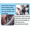 Lhbwhiz Set of 6 Bicycle Valves Set, German Bicycle Valve