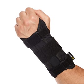 BraceUP BraceUP Handgelenkstütze mit Metall Linke und Rechte Hand - Handgelenkbandage, Handgelenk Bandagen, für SehnenscheidenEntzündung (L/XL, Linke Hand)