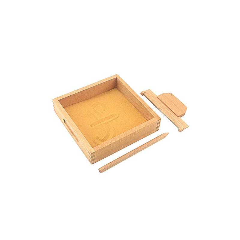 Baby Toy Montessori Language Toy Sand Tray Writing Abilty Yellow