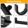 WIN&YING 6 Pack Storage Shed Hooks for Suncast, Black Single-Head