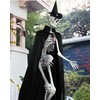 Tarpop Halloween 12 ft Skeleton Outfit Set Giant Skeleton Witch