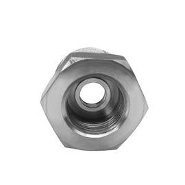 Beduan Stainless Water Line Adapter 3/8 Female to 1/2 NPT Male Reducer Hose Pipe Adapter Compression Fitting Home Supply Hose Stop Valve Pipe Connector with Flat inside(Pack of 2)