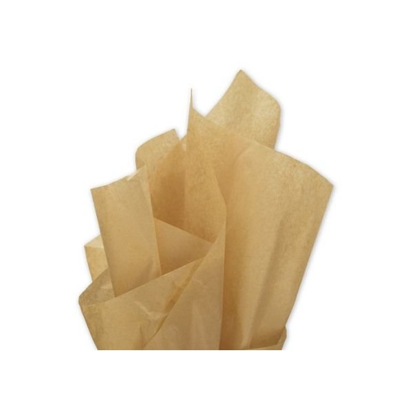 Acid-Free Kraft Tissue Paper - 100 Sheets 15 Inch x 20 Inch Neutral tan 100 Sheets A1 Bakery Supplies