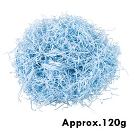 Whaline 120 g 4 oz Easter Basket Grass Craft Shredded Tissue Raffia Gift Filler Paper Shreds for Baskets Egg Stuffers for Spring Party Supplies Accessories Decorations (Pearl Blue)