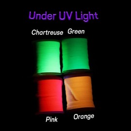 100Yard 200D UV White Big Fly Thread Premium Strong Fly Tying Thread Spool Salmon Bass Flies Tying Thread Material Fluorescent