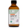 J MAC BOTANICALS Organic Castor Oil Cold Pressed (Glass Bottle,