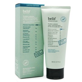 Belief 빌리프 프라블럼 솔루션 비건 클렌징 폼 200ml 대용량 Belif Problem Solution Vegan Cleansing Foam 200ml Large Size