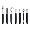 BergHOFF Essentials 8Pcs Garnishing Set in Bag, Lemon Zester, Double