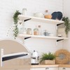 CroBlissful 20 Pcs Adjustable Shelf Brackets for Double Track System