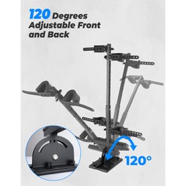 KEMIMOTO UTV Tool Holder Rack, Hunting Tool Holder Rack Tool Mount Vertical Floor Compatible with Polaris Ranger RZR, General Golf Cart, Tractor