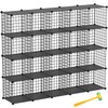 TUMUCUTE Wire Cube Storage Organizer, 20-Cube Metal Storage Shelves Bookshelf,