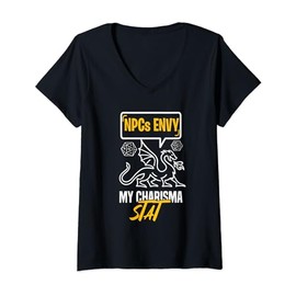 my charisma stats Role play Role player Roleplayer V-Neck T-Shirt