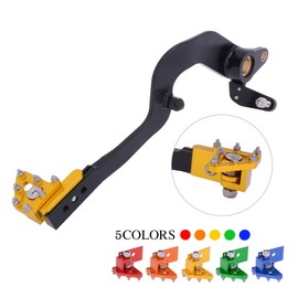 AnXin Motorcycle Rear Brake Pedal Foot Lever for DRZ400 00-04,DRZ400S 00-23,DRZ400E 00-07,DRZ400SM 05-23 Gold