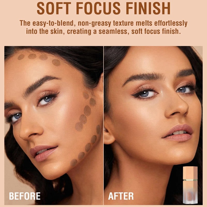 Liquid Contour Stick with Sponge Tip - Waterproof, Long-Lasting Sculpted
