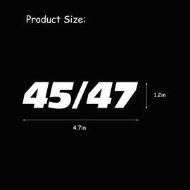 Trump 45 47 2024 Bumper Car Decals Stickers Waterproof Anti-Fade President Trump Stickers Make America Great Again Trump Merchandise