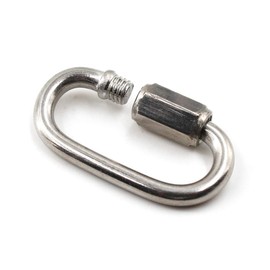 M8 D Shape Quick Links 304 Stainless Steel Quick Chain Repair Links Lock Ring (5PCS)