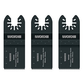 Worx WA5016.3 35mm Sonicrafter Oscillating Multitool Universal Wood Cutting Blade (3 Pieces)