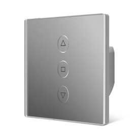 Tallifun Smart Roller Shutter Switch WiFi Blind Switch Roller Shutter Control with Touch Panel, Works with Alexa/Google Home/Siri, Requires Neutral Conductor 8 x 8 cm Normal