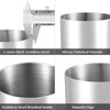 Bidponds Silver Desk Pen Holder, 304 Stainless Steel Pen Holder,