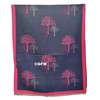 GFM Cashmere Feel Shawl - Mulberry Trees - Navy Blue