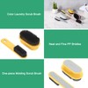 PATIKIL Laundry Shoe Scrub Brush Cleaning Brush with Handle Ginger