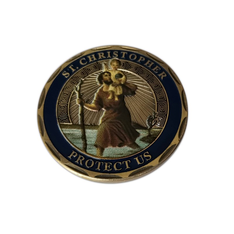 St.Christopher Patron Saint Of Travelers Commemorative & Collectible Coin for