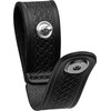 JAY-PEE Tactical Basketweave Leather Handcuff Strap Holder with Chrome Safety