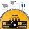 10 Inch Thin Kerf Fine Finish Crosscut Table Saw Blades,