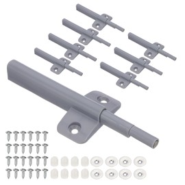 PATIKIL Magnetic Push Latches, 8 Pcs Push to Open Door Latch Cabinet Hardware Hidden Push Touch Latch Spring on Close Push Catches for Cabinet Drawer Kitchen Wardrobe Gray