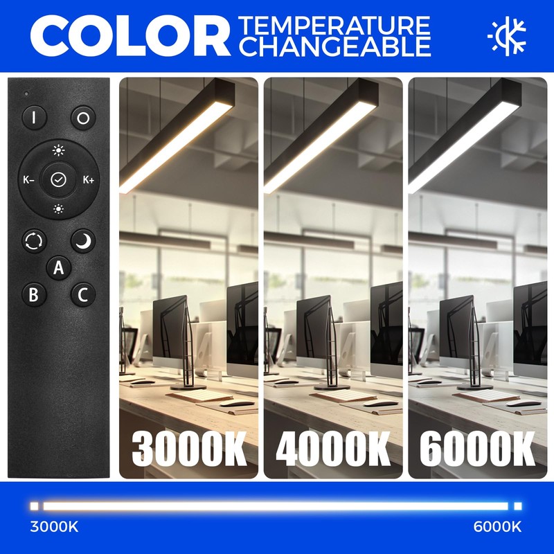 Barrina 4FT LED Linear Light 5568 Remote Series, 2nd-Generation, 45W