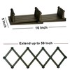 Dseap Accordion Wall Hanger:16'' High Wooden Wall Expandable Coat Rack,Hat