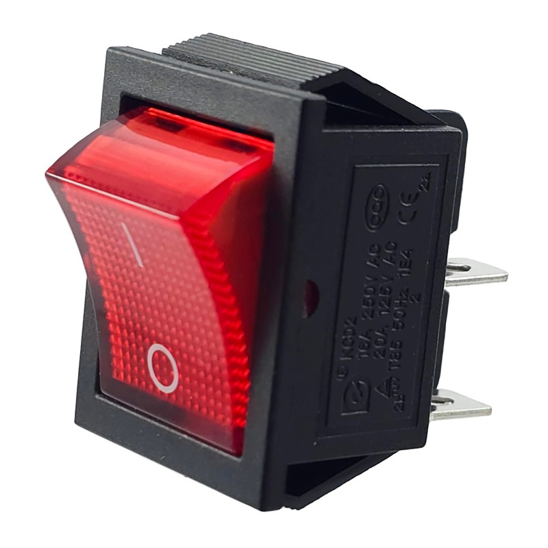 Rocker Switch, Device Switch 4 Pin 16 A 250 VAC